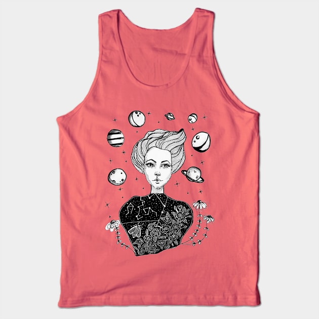 Mystery Tank Top by rosana art